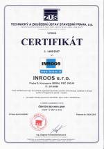 Certifikát ISO 9001 2001